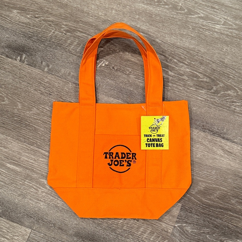 NWT Trader Joe's Orange Mini Tote